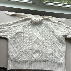 Mango bow tie back sweater